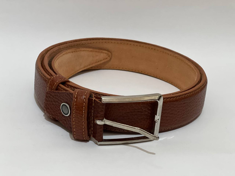 فروش کمر بند چرم طرح فلوتر رویه و آستر چرم طبیعی