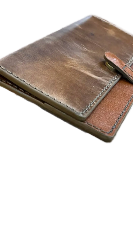 کیف پول چرم دست دوز چرم افکتی گاوی اسپرت کد078