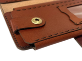 کیف پول و جاموبایلی چرم طبیعی دست دوز کد۱۲۸