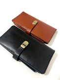 کیف پول و جاموبایلی چرم طبیعی دست دوز کد۱۲۸