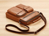 کیف دوشی مردانه بزرگ چرم طبیعی