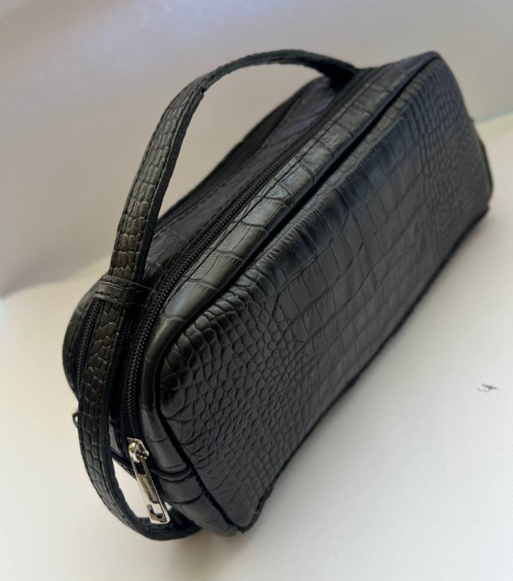 👜 شوزبگ چرمی طرح کروکودیل مشکی کد۱۱۴