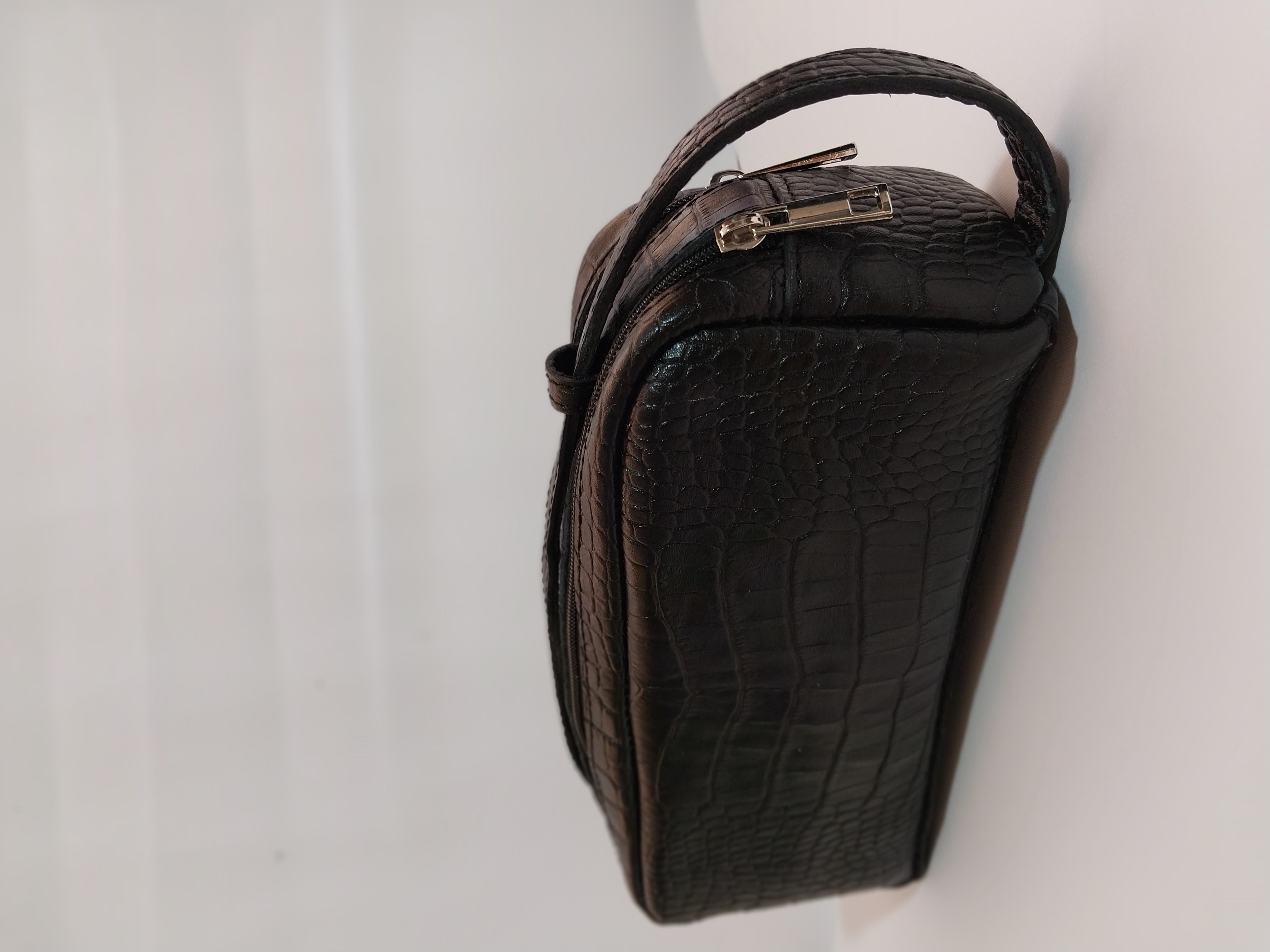 👜 شوزبگ چرمی طرح کروکودیل مشکی کد۱۱۴