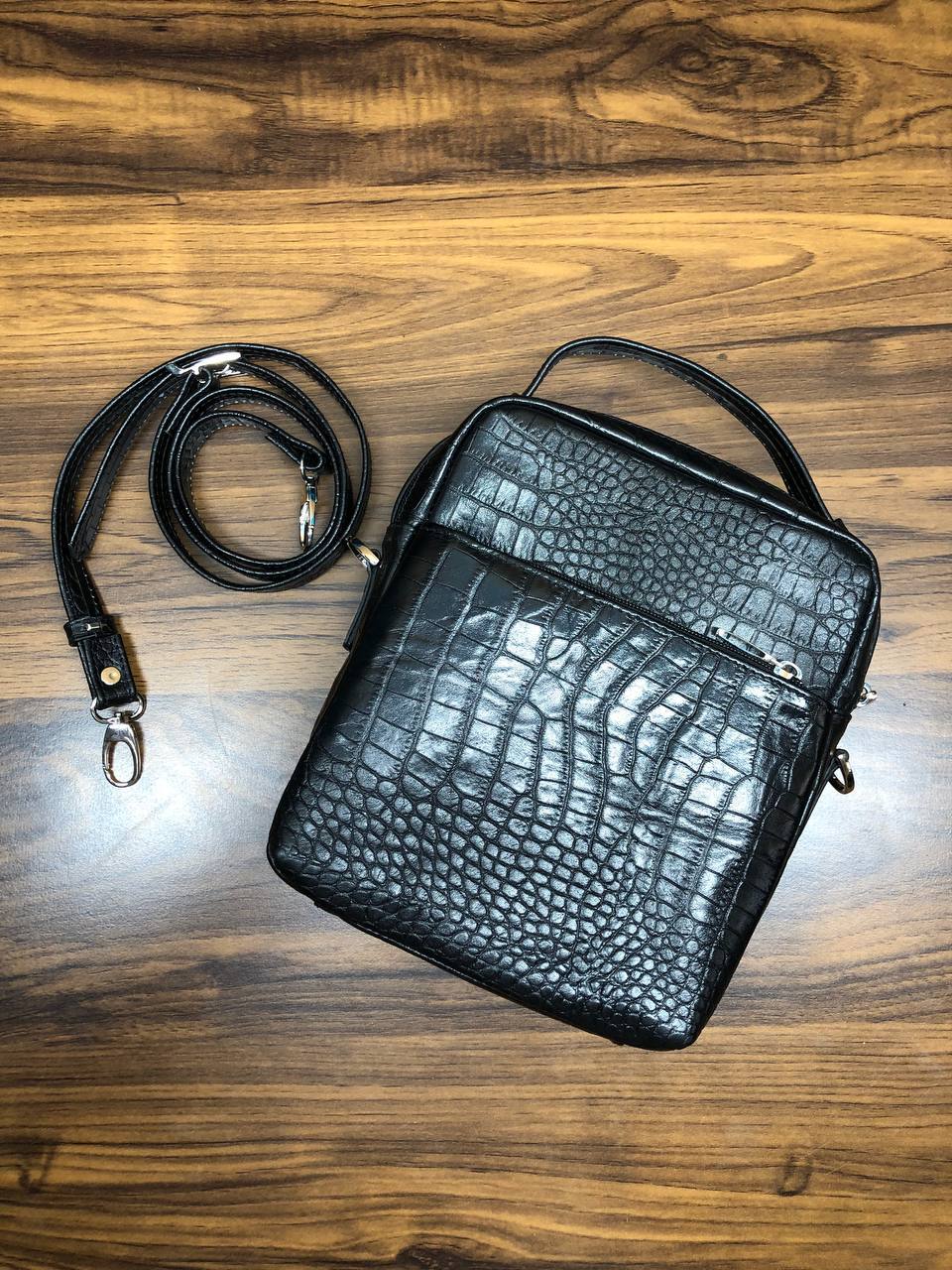 کیف دوشی چرم مردانه مدل سپهر کد۳۰۶